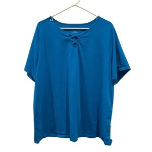 Catherines Turquoise Short Sleeve Top